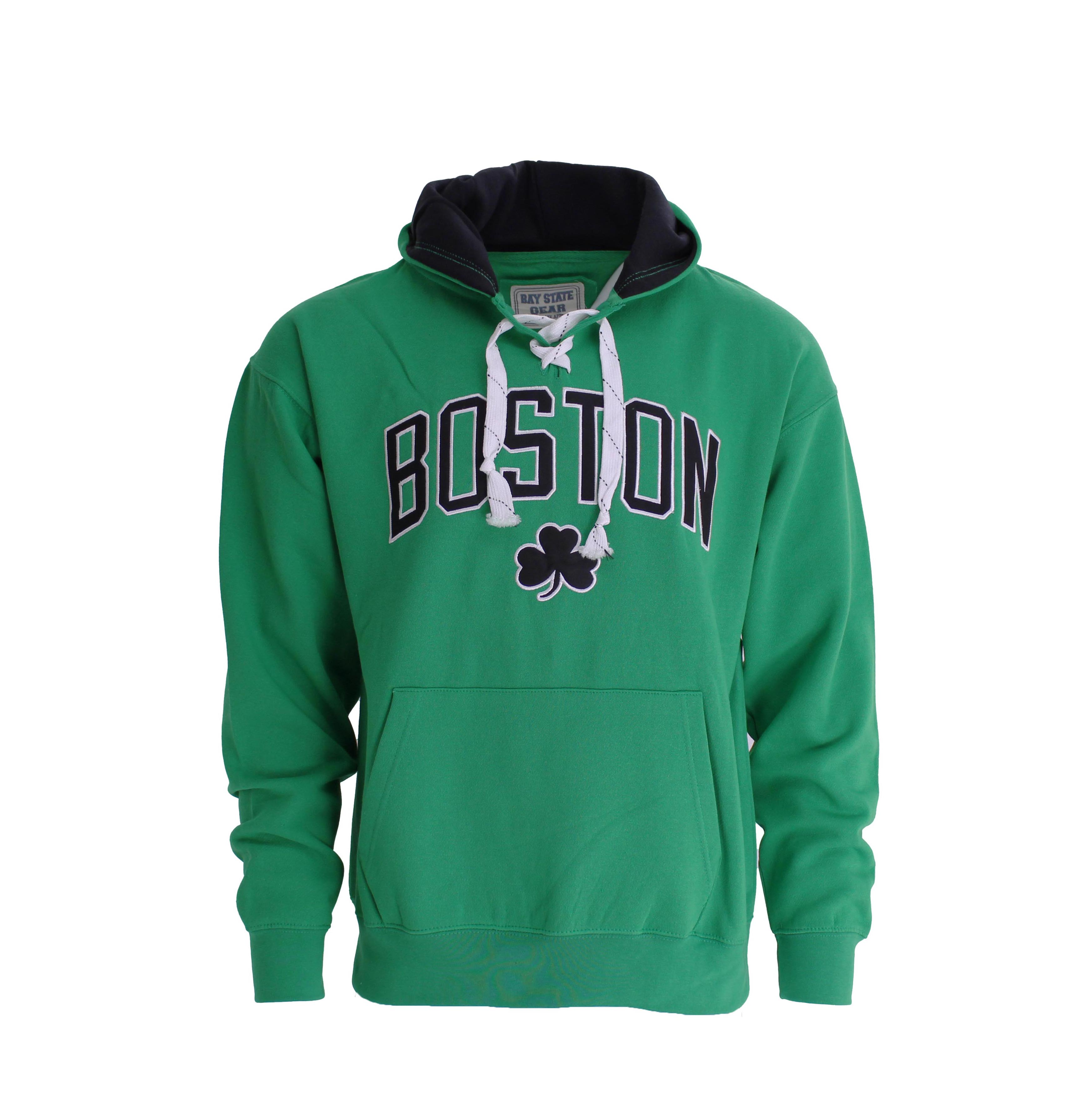EMBROIDERED SHAMROCK HOODIE BOSTON FAN STOP