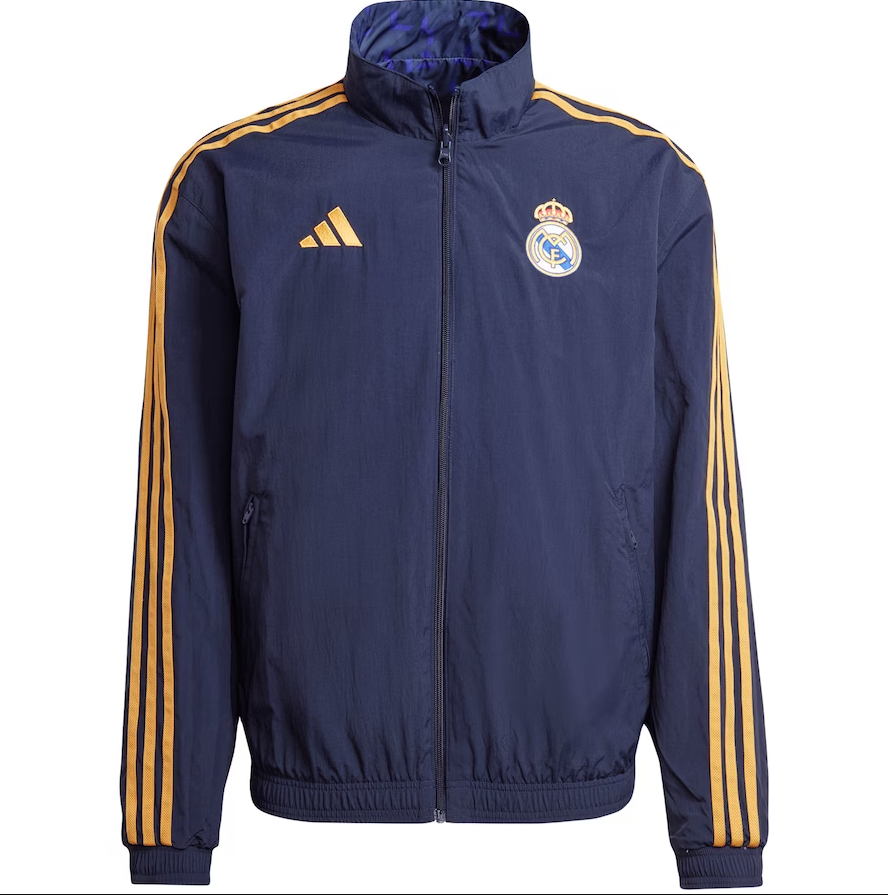 ADIDAS REAL MADRID REVERSIBLE shops ANTHEM JACKET MEN SIZE L NEW WITH TAGS