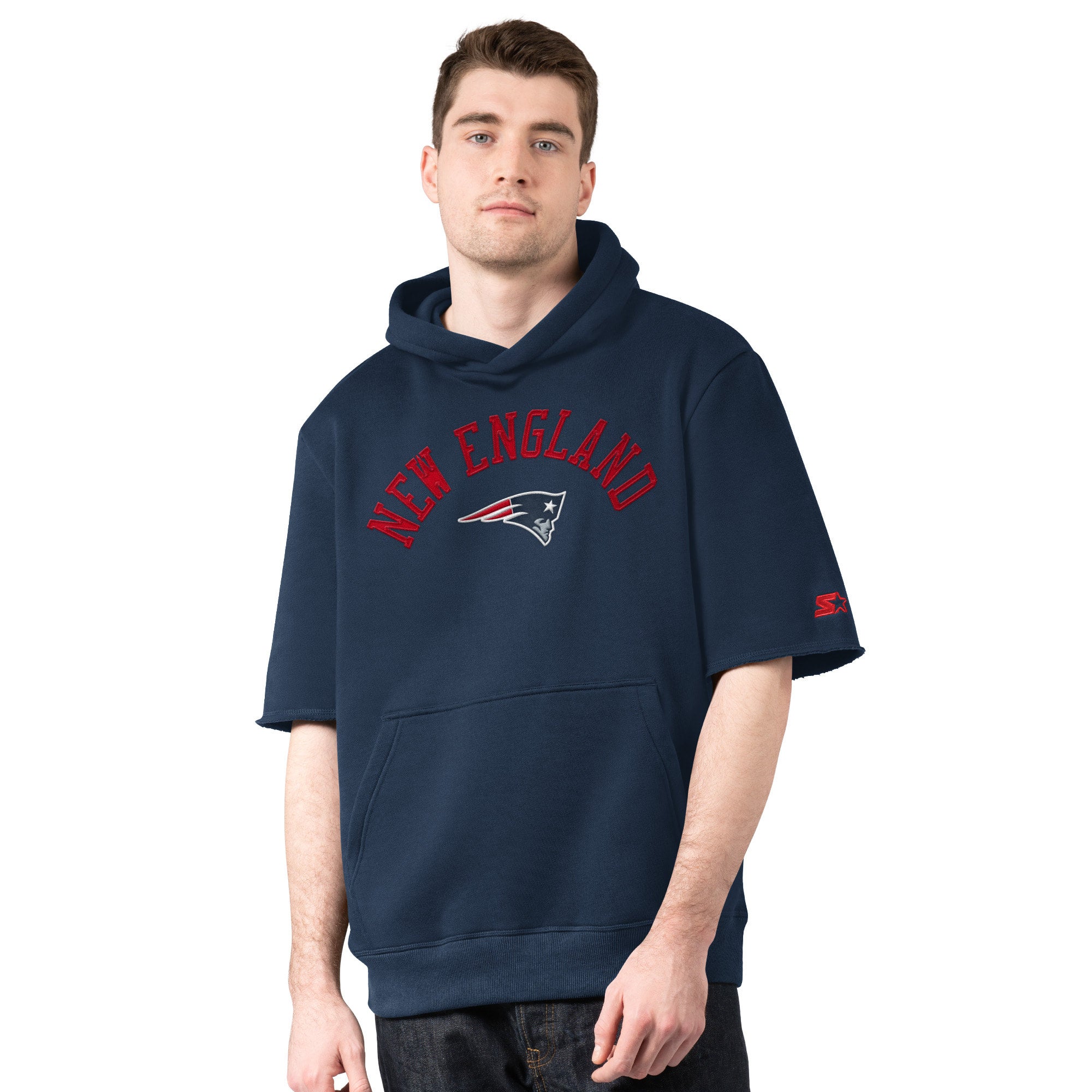 Short sleeve patriots hoodie hot sale